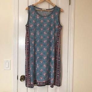 Max studio blue print easy dress
